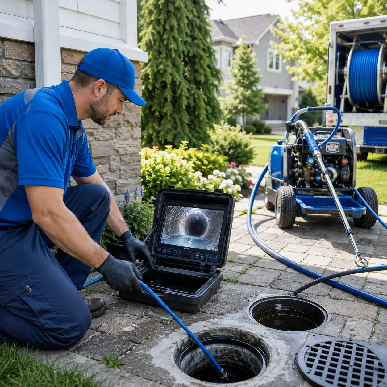 Outdoor drain cleaning professionals serving Karthaus, PA